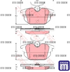 Alfa Romeo 145 146 Arka Disk Fren Balatası Takım 77365939P 77365939P