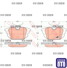 Alfa Romeo 145 146 Arka Disk Fren Balatası Takım TRW 77365939 77365939