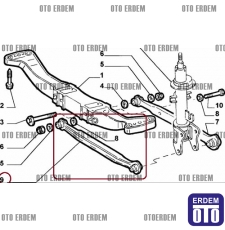 Alfa Romeo 147 Arka Denge Kolu Kısa 60629903 60629903