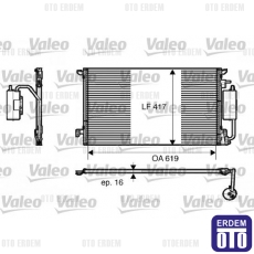 Alfa Romeo 147 Klima Radyatörü Valeo 71740472 71740472