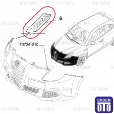 Alfa Romeo Giulietta Ön Tampon Braketi Sol 50513510 50513510