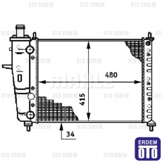 Brava Motor Su Radyatörü Mahle 46534995 46534995