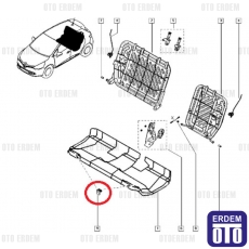 Clio IV Arka Koltuk Segmanı Klipsi Tutucusu Plastik 748167527R 748167527R