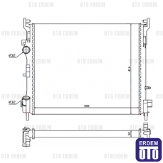 Clio Symbol Motor Su Radyatörü Brazing 8200245596 8200245596