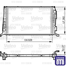 Dacia Duster Motor Su Radyatörü 1.5Dci Valeo 8200880550 8200880550