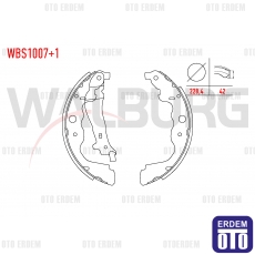 Dacia Duster Sandero Fren Pabucu Balata Arka WBS1007+1 