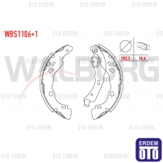 Dacia Logan Fren Pabuç Balata Arka 2004-2012 WBS1106+1 