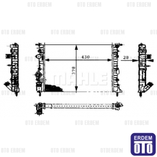 Dacia Logan Motor Su Radyatörü Mahle 7700838134 7700838134