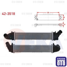 Dacia Logan Turbo Radyatörü (İntercooler) 1.5 Dcı 2006-2008 42-3518 42-3518