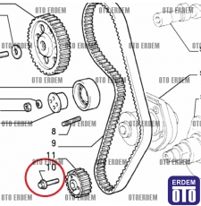 Doblo Krank Dişli Civatası 1.2 8 Valf 7766581 7766581