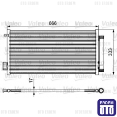 Egea Klima Radyatörü Valeo 51887955 51887955