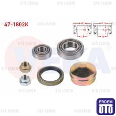 Fiat 131 Ön Sol-Sağ Tekerlek Rulman Kiti 1.3 1979-1993 47-1802K 47-1802K