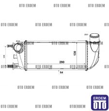 Fiat 500 Turbo Radyatörü  51787495 51787495