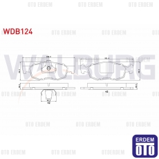 Fiat Doblo Fren Balatası Ön 2001-2010 WDB124 