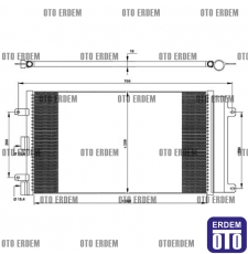 Fiat Doblo Klima Radyatörü  51758873 51758873