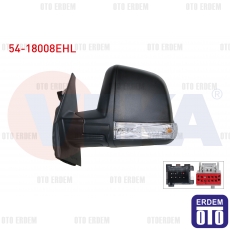 Fiat Doblo Sol Dış Dikiz Aynası Elektrikli Isıtmalı Sinyallı Tek Camlı 2010 54-18008EHL 54-18008EHL