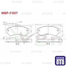 Fiat Ducato 3 Fren Balatası Ön 2006 WBP-FI007 