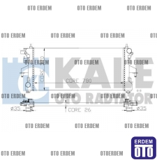 Fiat Ducato 4 Motor Su Radyatörü 1 Sıra 1362308080 1362308080