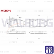 Fiat Ducato Fren Balatası Ön 2002-2006 WDB396 