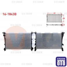 Fiat Egea Su Radyatörü Brazing 1.3 Mjt-1.6 Mjt 2015 16-1843B 16-1843B
