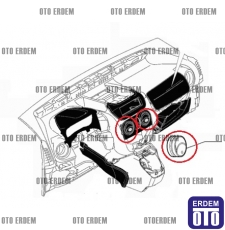 Fiat Fiorino Kalorifer Izgarası Orta 735460869 735460869