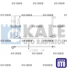 Fiat Fiorino Klima Radyatörü 51931470 51931470