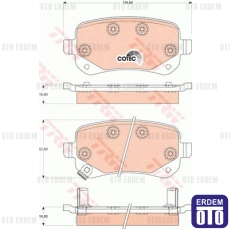 Fiat Freemont Arka Fren Balatası 2.0JTD TRW K68029887AA 