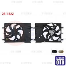 Fiat Grande Punto Fan Motoru Su+Klima Davlumbazlı Rezistanslı Tekli 1.4 2005-2012 25-1822 25-1822