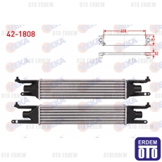 Fiat Grande Punto Turbo Radyatörü (İntercooler) 1.3 Mjt 2005-2012 42-1808 42-1808