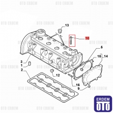 Fiat Külbütör Kapak Civatası 1.4 Tjet ve Multiair M8x1x50 55228524 55228524