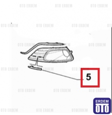 Fiat Linea Ön Tampon Sağ Sis Kapağı Çıtası 735548055T 735548055T
