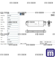 Fiat Linea Turbo Radyatörü  51785255 51785255