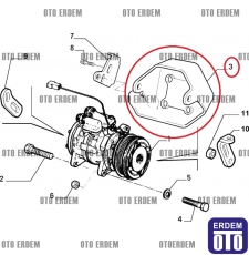 Fiat Palio Klima Bağlantı Ayağı 46448491 46448491