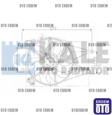 Fiat Palio Klimalı Fan Motoru Komple 51702435 51702435