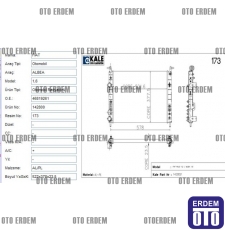 Fiat Palio Motor Su Radyatörü 46819261 46819261