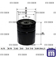 Fiat Palio Yağ Filtresi 5984044 5984044