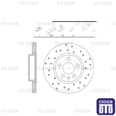 Fiat Scudo Fren Diski Ön 1996-2006 WBD1009CD 