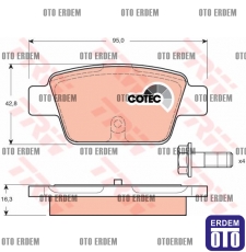 Fiat Stilo Arka Fren Balata Takımı TRW 71769094 71769094