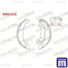 Fiat Tempra Tipo Fren Pabucu Arka 1990-2000 WBS1026 