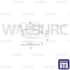 Fiat Tempra Tipo Uno Alfa Romeo 145 146 Ön Fren Balata 1.4i 1.6i 2.0i 1990-2001 WDB116 