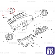 Fiat Torpido Klima Tapası Sensörü 735407581 735407581