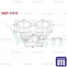 Fiat Uno 60 Fren Balatası Ön WBP-FI018 