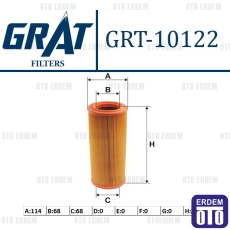 Hava Filtresi Grande Punto 1900 JTD 46552772 46552772