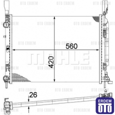 Kangoo Motor Su Radyatörü Mahle 8200418328 8200418328