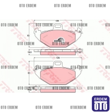 Laguna 1 Arka Disk Fren Balatası TRW 7701205491 7701205491