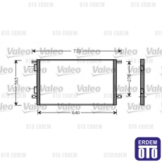 Laguna 1 Klima Radyatörü Valeo 7701045346 7701045346