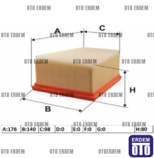 Laguna Hava Filtresi Grat 8200431051 8200431051