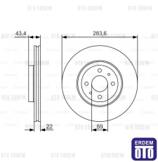 Linea Ön Fren Diski Tek Bosch 46455892 46455892