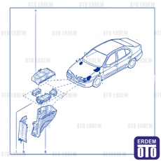 Megane 1 Sigorta Kutu Kapağı Motor İçi 7703297190 7703297190