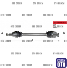 R21 Concorde Ön Aks Komple  7701349921 7701349921